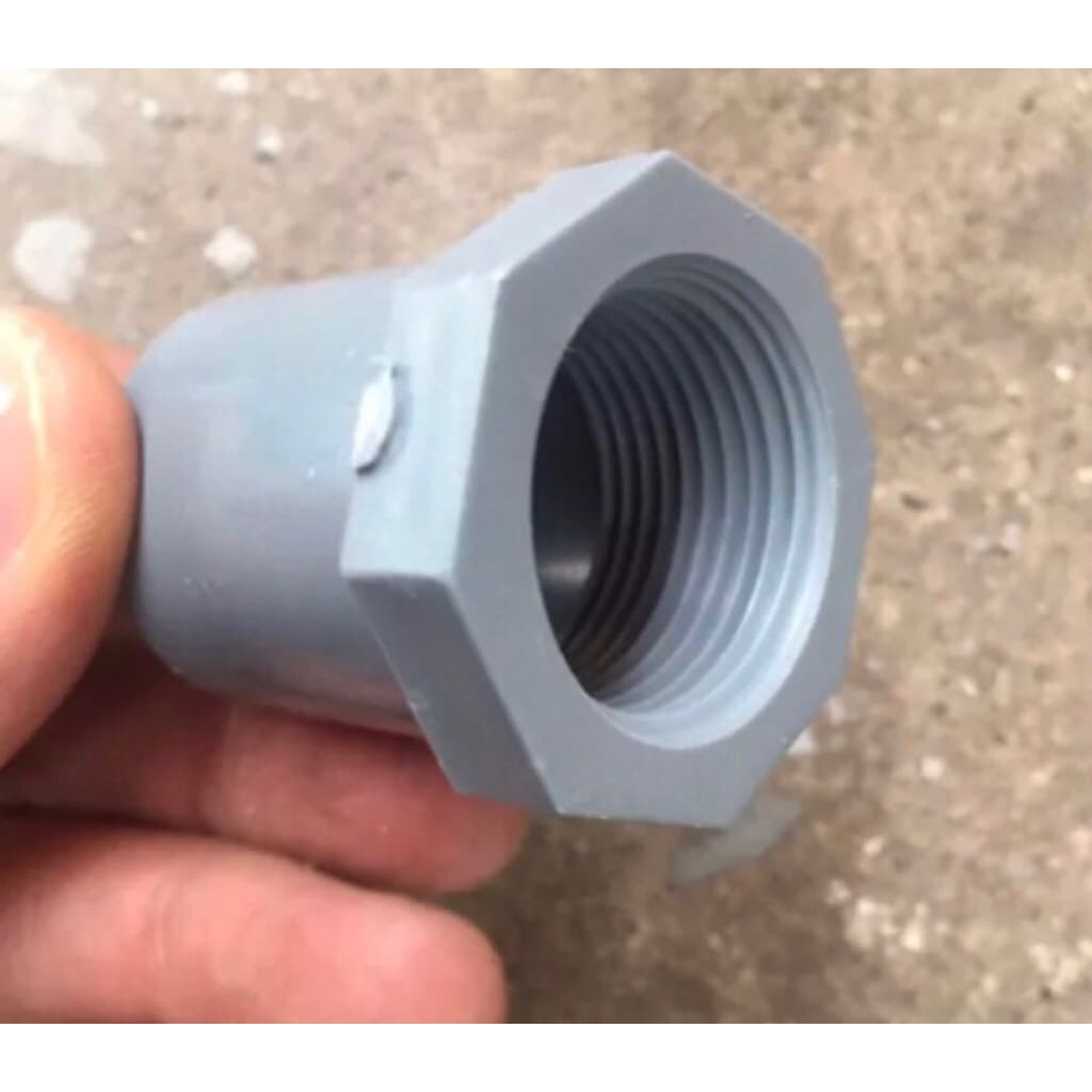 Ống nước ren trong/ren ngoài PVC Asico nhiều kích cỡ 21-21-5, 27-27-5, 34-34-5 cho hệ thống ống nước